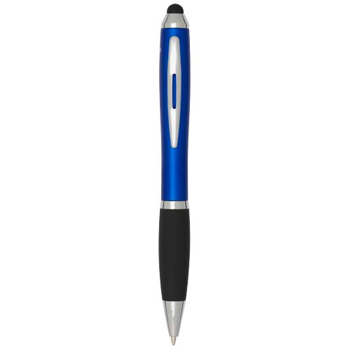 Nash Rcs Recycled Plastic Stylus Ballpoint Pen With Coloured Barrel And Black Grip (black Ink)