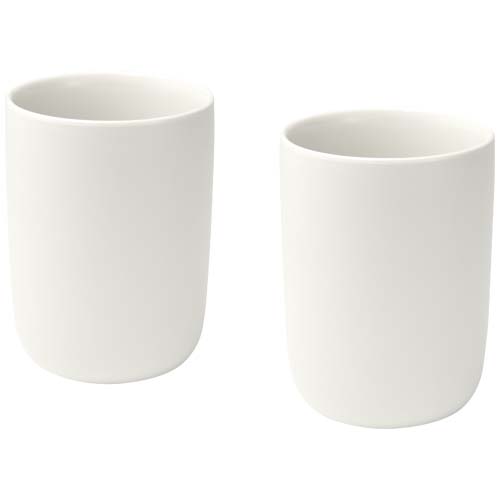 Male 350 Ml Ceramic Cups With Matt Finish - Set Of 2