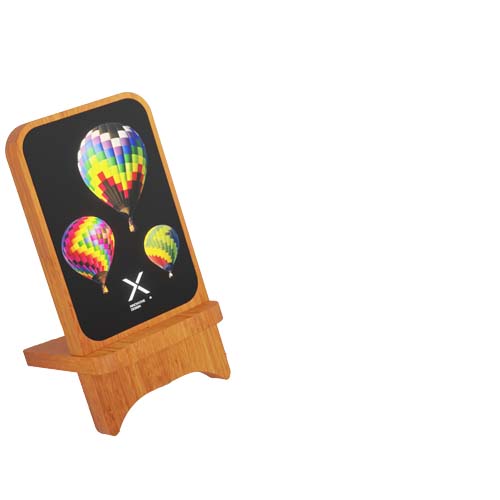 W16 15w Light-up Wireless Wooden Stand